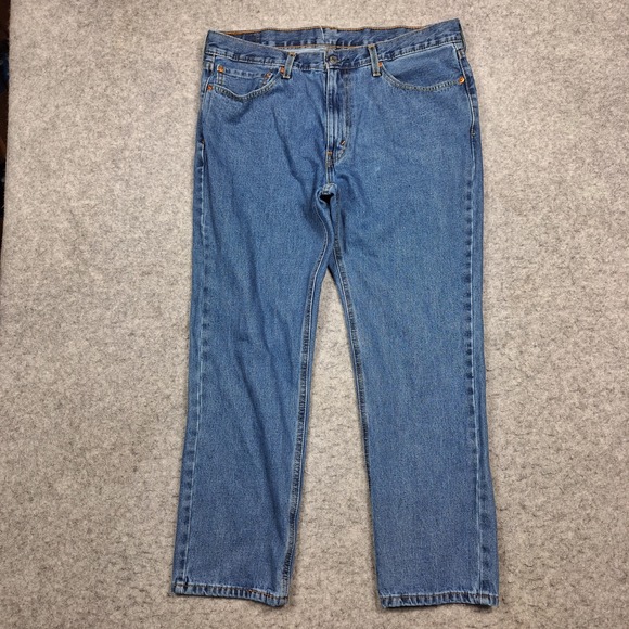 Levis 541 Jeans Mens 36x30 (FITS 36x28) Blue Classic Athletic Fit Denim 5 Pocket - Picture 1 of 10